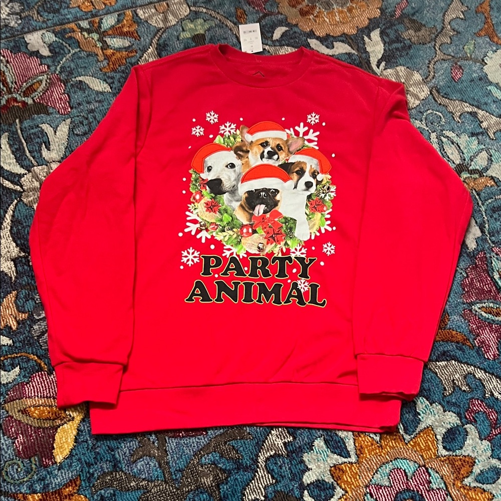 Party Animal Red Christmas Sweatshirt